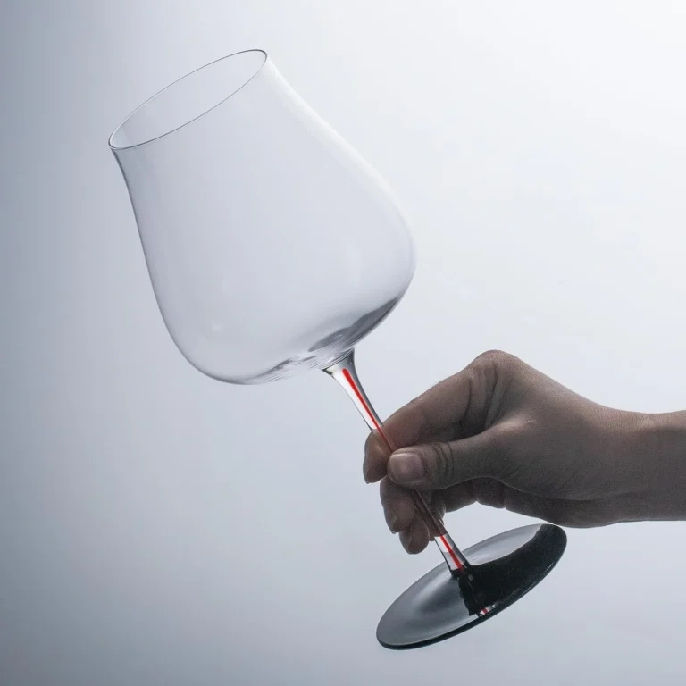 KAMMAK Crystal Red Wine Glasses Set of 2, Bordeaux Stemmed Glasses – DY007 – detail view 4