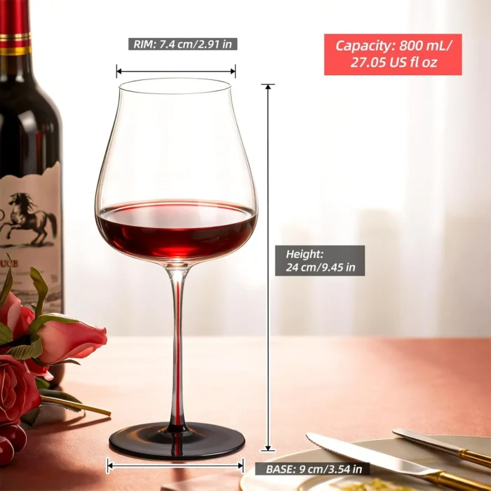 KAMMAK 8KPDY007 wine glasses scale and proportion view image 6