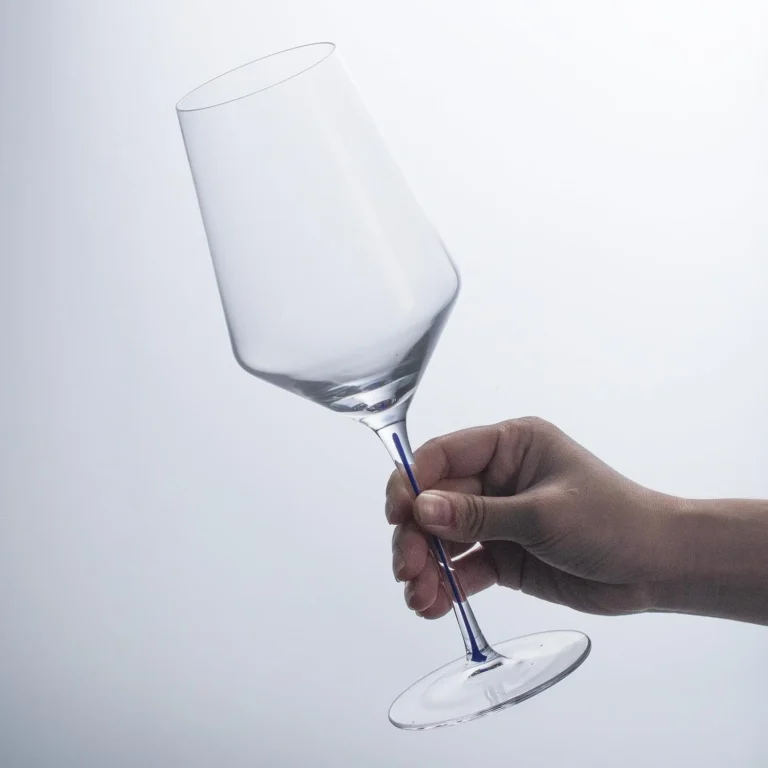 KAMMAK Crystal Red Wine Glasses Set of 2, Bordeaux Stemmed Glasses – DY011 – detail view 4