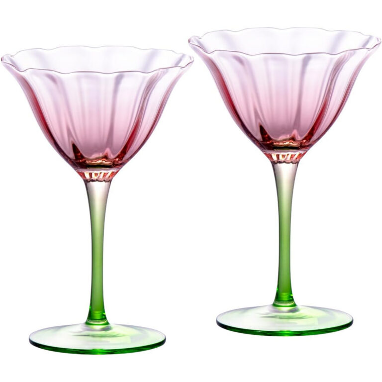 KAMMAK Crystal Martini Glasses Set of 2, 5.75 oz Cocktail Glasses – XY003 – detail view 1