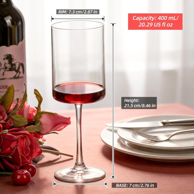 Wine Glasses dimensions and product details