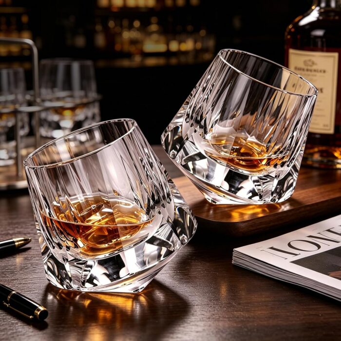 KAMMAK 7KPSP988N whiskey glasses side angle view showing silhouette
