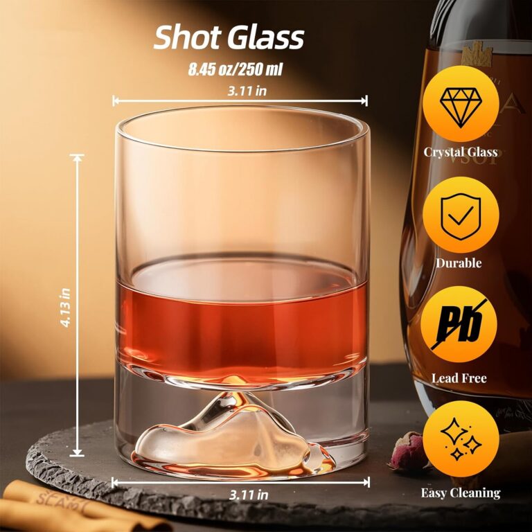 Whiskey Glasses dimensions and product details