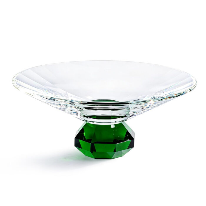 kammak-large-green-crystal-glass-fruit-bowl-wy040-main.jpg KAMMAK 8KPWY040 home decor product front view for product display