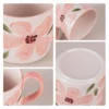 kammak-pink-floral-ceramic-mugs-set-of-2-gx014-3 KAMMAK 8CZGX014 ceramic cup and saucer styled home decor setting image 5