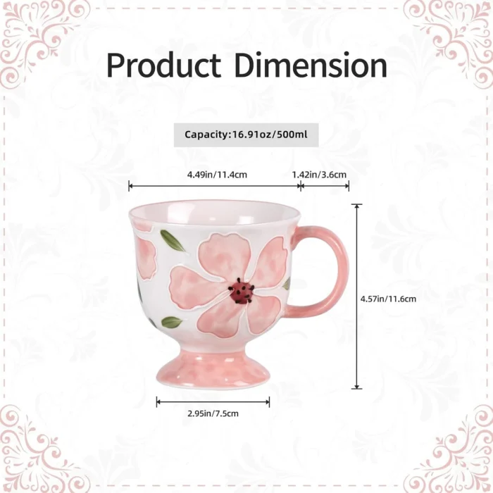 KAMMAK 8CZGX005 ceramic cup and saucer shape and proportion detail image 3