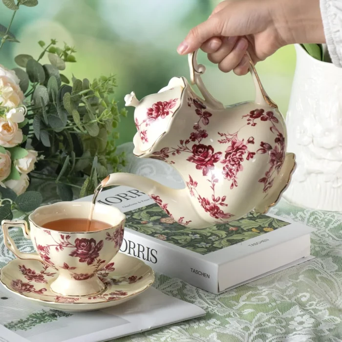 KAMMAK 8CZSY018 ceramic teapot close-up material texture detail image 4