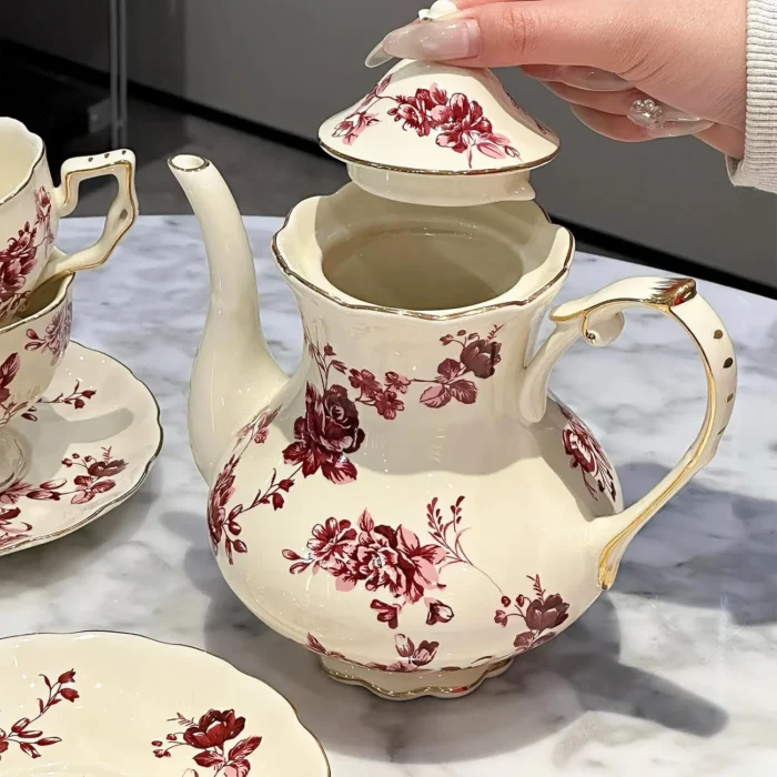 KAMMAK 8CZSY018 ceramic teapot styled home decor setting image 5