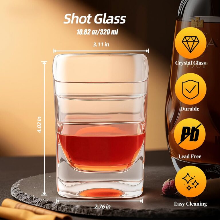 Whiskey Glasses dimensions and product details