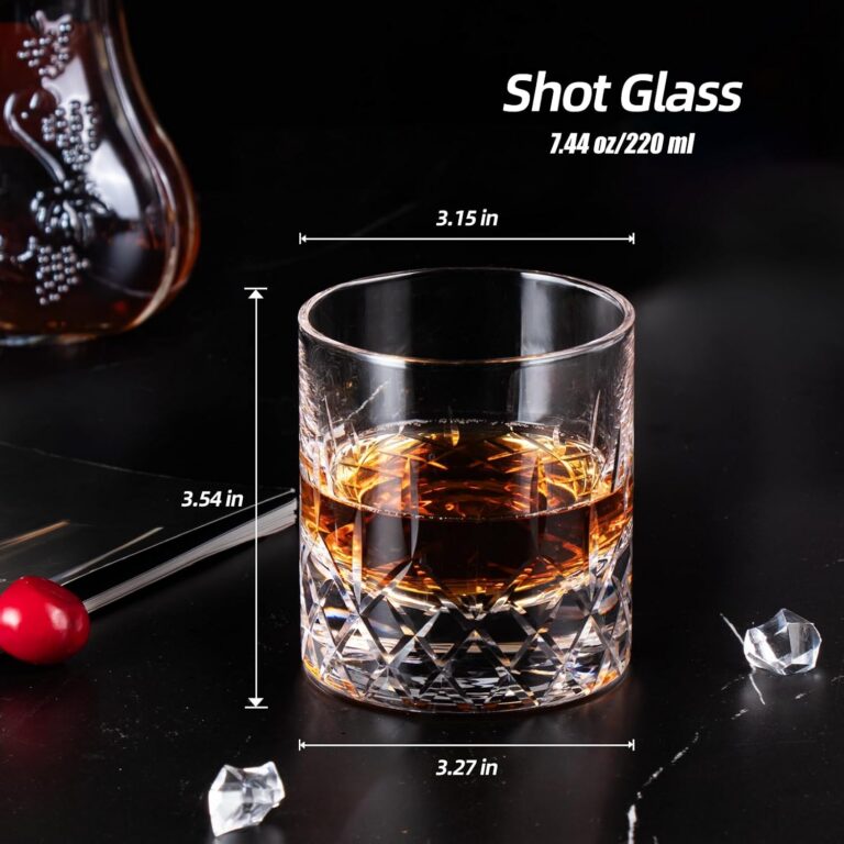 Whiskey Glasses dimensions and product details