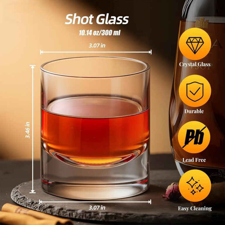 Whiskey Glasses dimensions and product details
