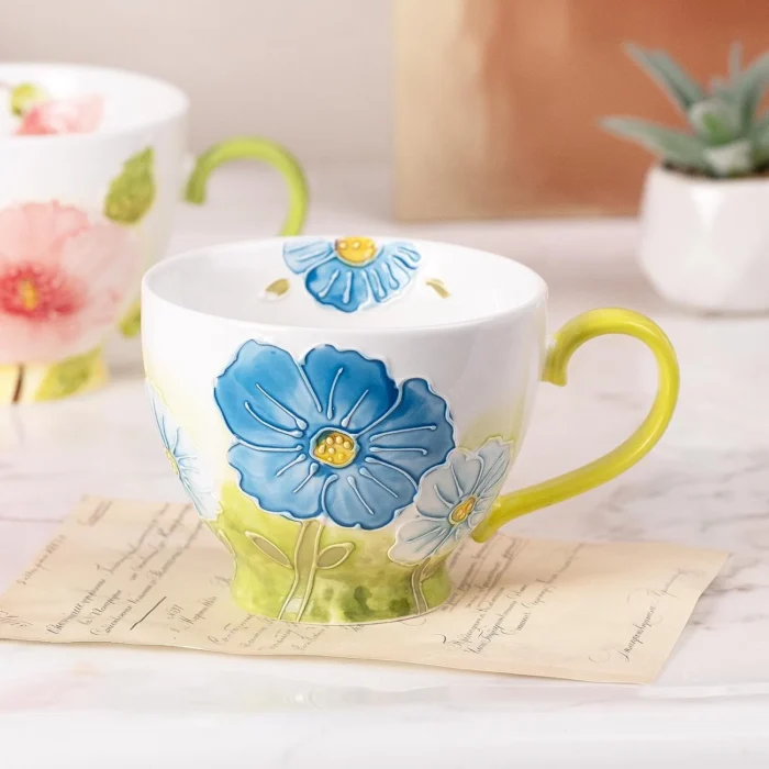KAMMAK 8CZGX027 ceramic cup and saucer front view for product display
