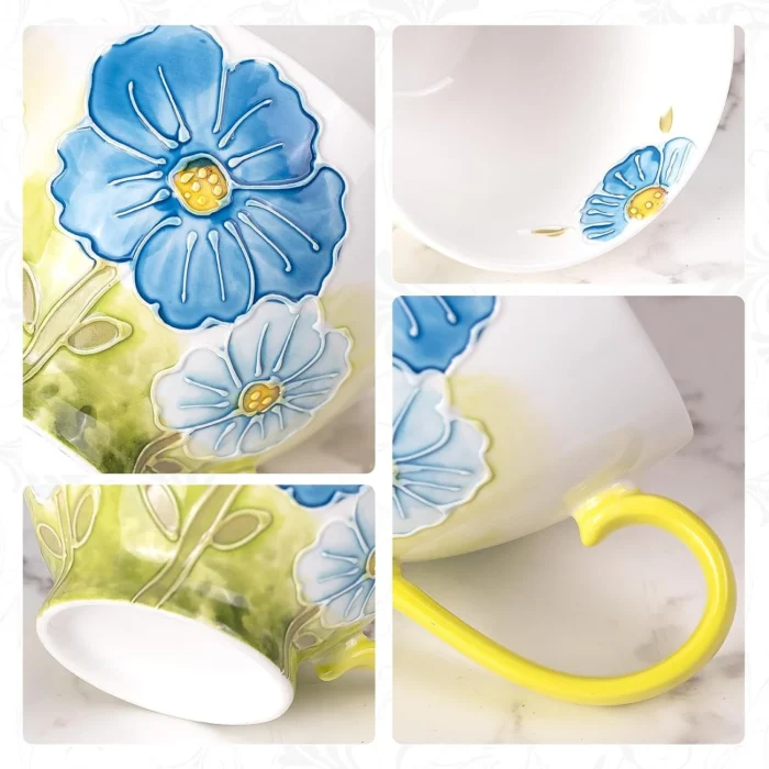 KAMMAK 8CZGX027 ceramic cup and saucer scale and proportion view image 6