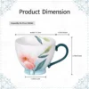 KAMMAK 8CZGX030 ceramic cup and saucer shape and proportion detail image 3