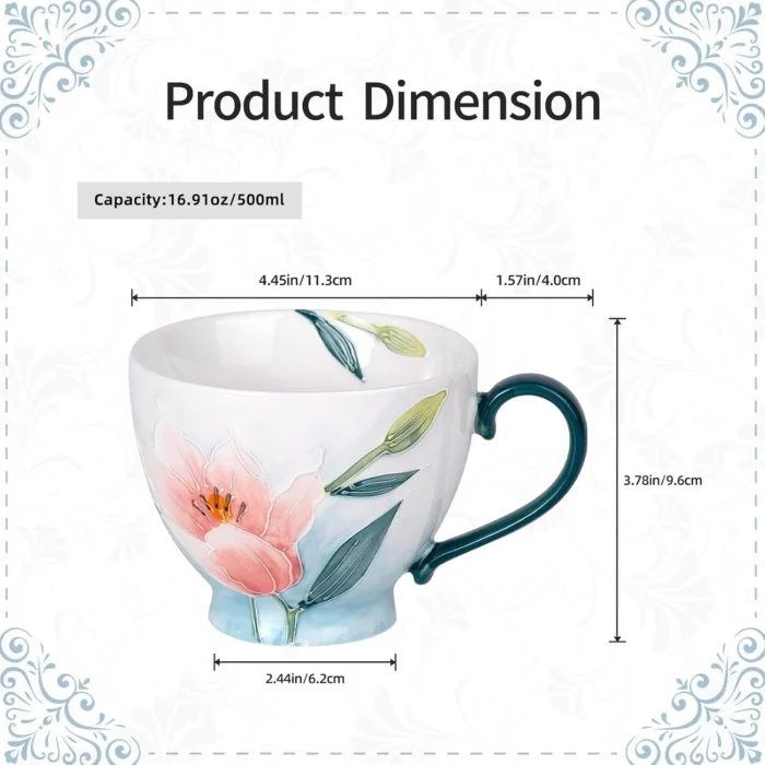 KAMMAK 8CZGX030 ceramic cup and saucer shape and proportion detail image 3
