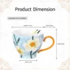 KAMMAK 8CZGX032 ceramic cup and saucer shape and proportion detail image 3