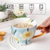 KAMMAK 8CZGX032 ceramic cup and saucer styled home decor setting image 5