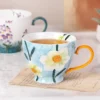 KAMMAK 8CZGX032 ceramic cup and saucer front view for product display