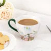 KAMMAK 8CZGX037 ceramic cup and saucer close-up material texture detail image 4