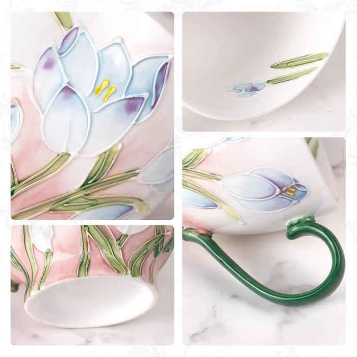 KAMMAK 8CZGX037 ceramic cup and saucer scale and proportion view image 6