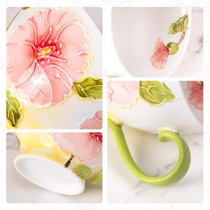 KAMMAK 8CZGX028 ceramic cup and saucer scale and proportion view image 6