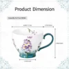 KAMMAK 8CZGX031 ceramic cup and saucer shape and proportion detail image 3