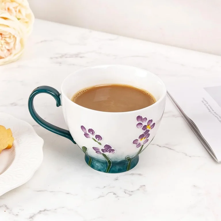 KAMMAK Spring Lily of the Valley Ceramic Goblet – GX031 – detail view 3