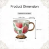 KAMMAK 8CZGX022 ceramic cup and saucer shape and proportion detail image 3