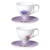 tea-cup-set KAMMAK 8CZRX015+16 ceramic cup and saucer side angle view showing silhouette