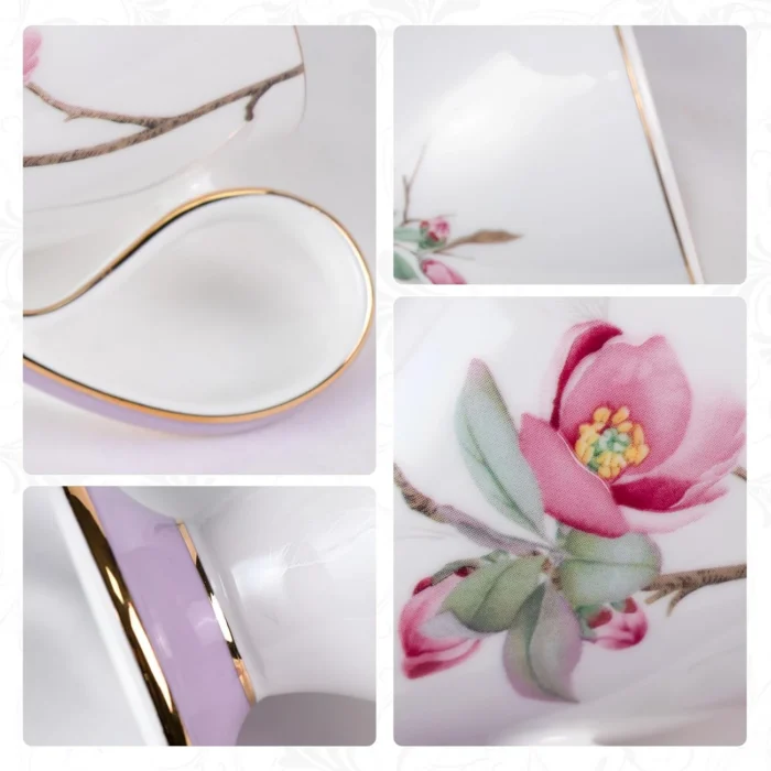 tea-cup-set-3 KAMMAK 8CZRX015+16 ceramic cup and saucer styled home decor setting image 5
