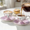 tea-cup-set-cherry-strawberry-4 KAMMAK 8CZRX021+22 ceramic cup and saucer scale and proportion view image 6