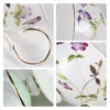 tea-cup-set-february-orchid-2 KAMMAK 8CZRX023 ceramic cup and saucer close-up material texture detail image 4