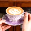 KAMMAK 8CZYX025+26 ceramic cup and saucer styled home decor setting image 5
