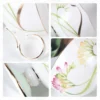 tea-cup-set-freesia-clematis-2 KAMMAK 8CZRX024+25 ceramic cup and saucer close-up material texture detail image 4