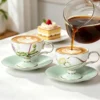 tea-cup-set-freesia-clematis-6 KAMMAK 8CZRX024+25 ceramic cup and saucer decorative craft detail image 7