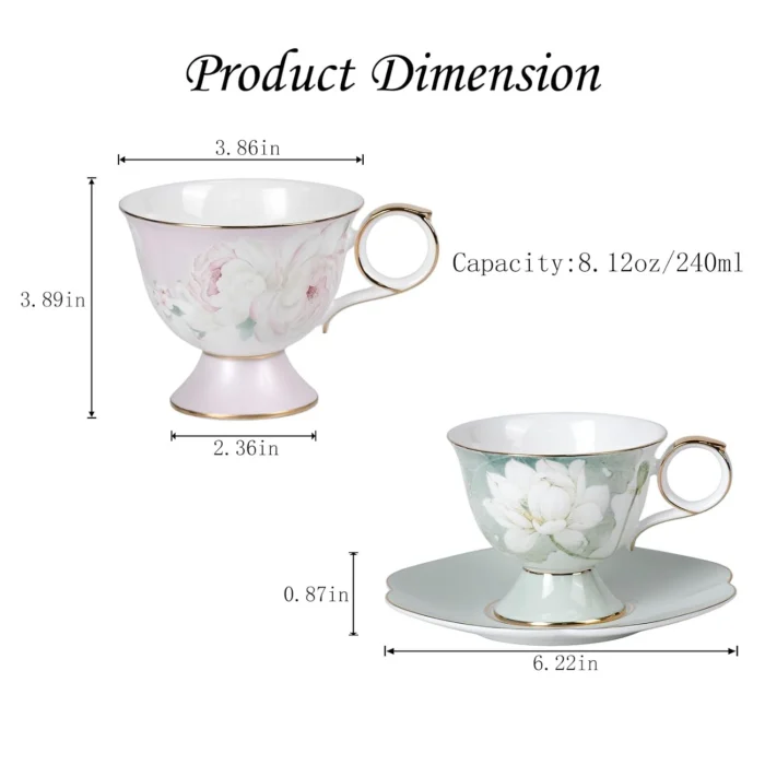tea-cup-set-sweet-dream-lotus-melody-1 KAMMAK 8CZRX019+20 ceramic cup and saucer shape and proportion detail image 3