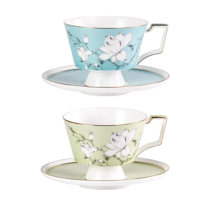 tea-cup-set-sweet-dream-lotus-melody-9 KAMMAK 8CZRX019+20 ceramic cup and saucer close-up gallery detail image 10