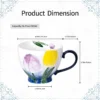 KAMMAK 8CZGX033 ceramic cup and saucer shape and proportion detail image 3