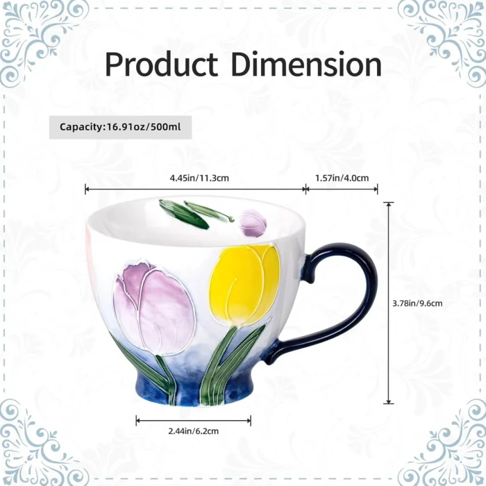 KAMMAK 8CZGX033 ceramic cup and saucer shape and proportion detail image 3