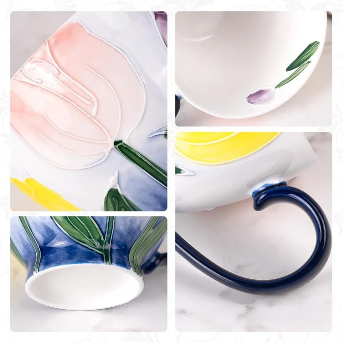 KAMMAK 8CZGX033 ceramic cup and saucer scale and proportion view image 6