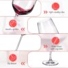 KAMMAK Red & White Wine Glasses Set of 4, Crystal Stemmed Glasses, DY038 KAMMAK 8KPDY038 wine glasses side angle view showing silhouette