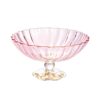 kammak-pink-footed-glass-fruit-bowl-lws014-1 KAMMAK 8KPLWS014 home decor product front view for product display