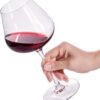 KAMMAK Red & White Wine Glasses Set of 4, Crystal Stemmed Glasses, DY039 KAMMAK 8KPDY039 wine glasses styled on dining table image 5