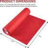 KAMMAK Red Disposable Paper Table Runner Roll, 16.5 in × 78.7 ft – image 3 KAMMAK 7KPSP997N dinner napkins shape and proportion detail image 3