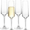 KAMMAK 8KPDY019-4 champagne flutes front view for product display