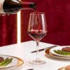 KAMMAK Red & White Wine Glasses Set of 4, Crystal Stemmed Glasses, DY020-4 KAMMAK 8KPDY020-4 wine glasses shape and proportion detail image 3
