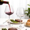 KAMMAK Red & White Wine Glasses Set of 4, Crystal Stemmed Glasses, DY039 KAMMAK 8KPDY039 wine glasses shape and proportion detail image 3