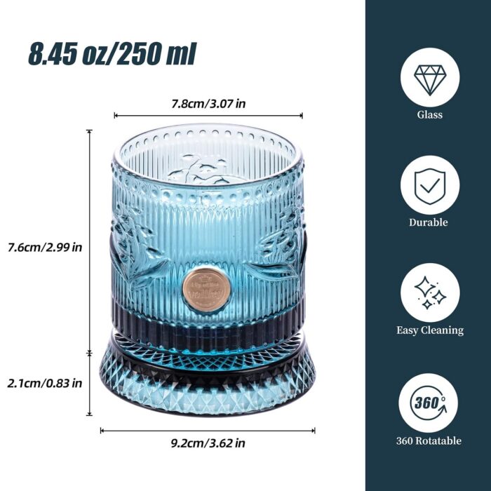 KAMMAK 8KPLWS008 whiskey glasses scale and proportion view image 6