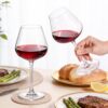KAMMAK Red & White Wine Glasses Set of 4, Crystal Stemmed Glasses, DY039 KAMMAK 8KPDY039 wine glasses decorative craft detail image 7