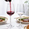 KAMMAK Red & White Wine Glasses Set of 4, Crystal Stemmed Glasses, DY038 KAMMAK 8KPDY038 wine glasses shape and proportion detail image 3